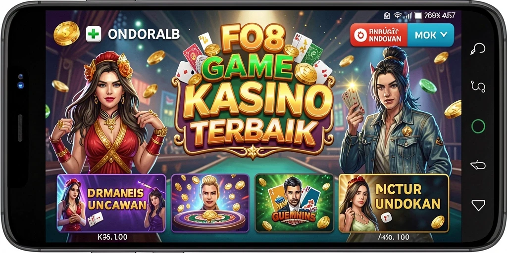 Gameplay seru FO8 dengan berbagai pilihan permainan Kasino.