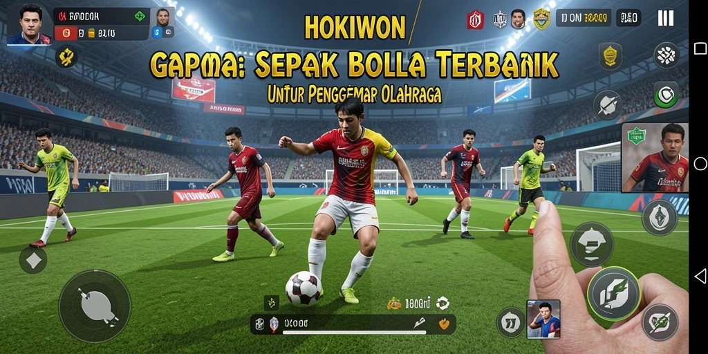 Tampilan gameplay real-time HOKIWON yang penuh aksi dan seru.