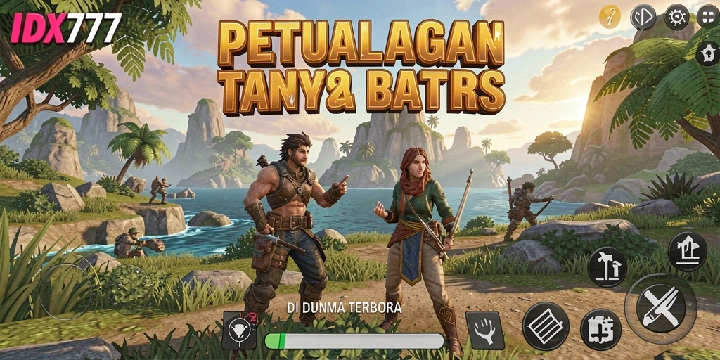 Tangkapan layar gameplay IDX777 yang menampilkan petualangan seru di dunia terbuka.
