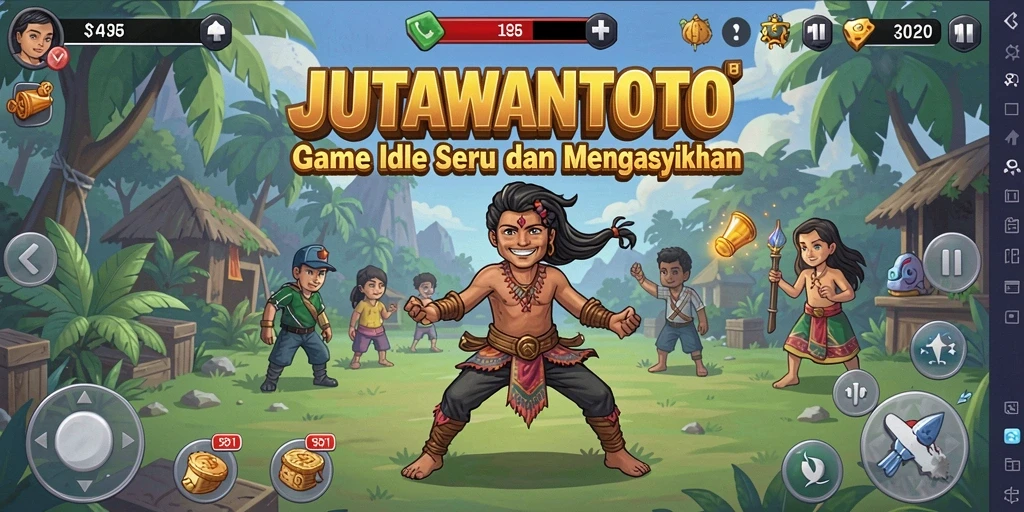 Screenshot JUTAWANTOTO menampilkan pengalaman gameplay Idle yang mengasyikkan.