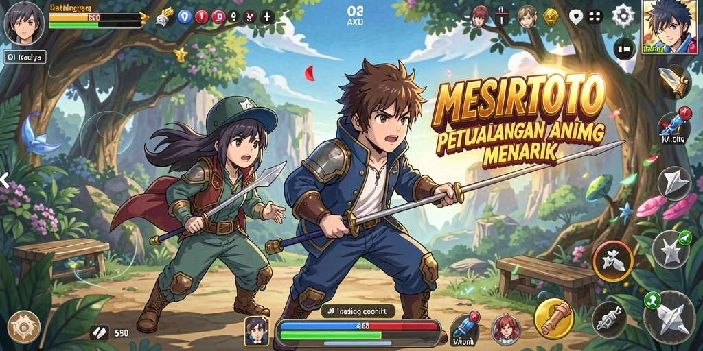 Tampilan gameplay seru dan interaktif dari MESIRTOTO.
