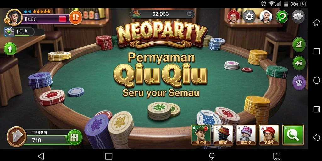 Screenshot gameplay QiuQiu yang seru di NEOPARTY.