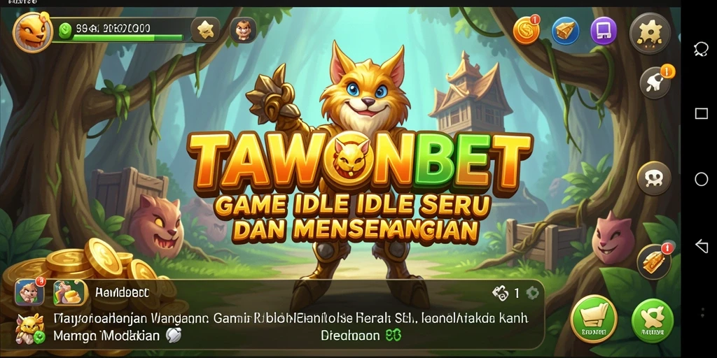 Tampilan gameplay TAWONBET dengan aktivitas koloni lebah.
