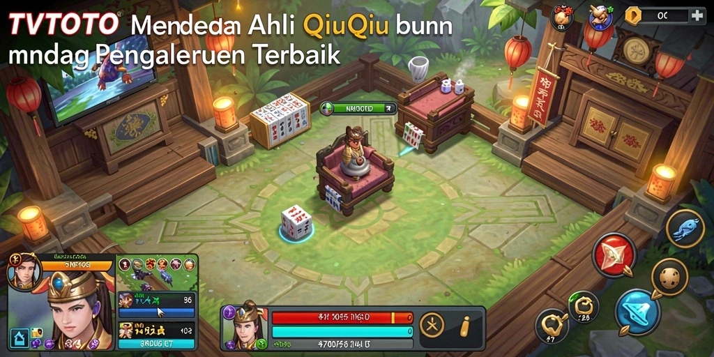 Tampilan gameplay QiuQiu yang menegangkan di TVTOTO.