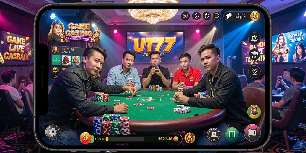Gameplay Live Casino yang mendebarkan dan interaktif di UT77.